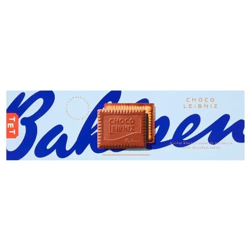 Bahlsen Choco Leibniz Milk Chocolate Coated Biscuits - No Added Preservatives, Artificial Colors Free, Gmo Free 125 Gr