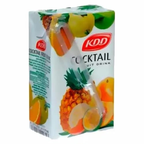 Kdd Fruit Cocktail Drink Preservatives Free, No Added Colors, No Added Flavors 8 X 125Ml