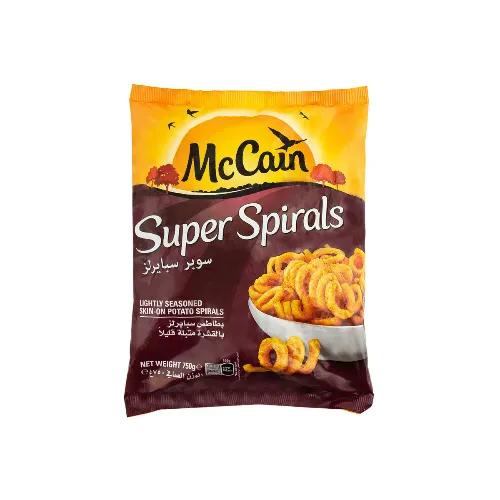 Mc Cain Frozen Super Spirals Seasoned Potato Fries 750G