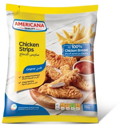 Americana Frozen Chicken Strips 750 Gr