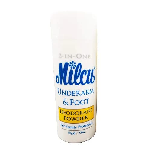 Milcu Underarm & Foot Deodorant Powder 80G