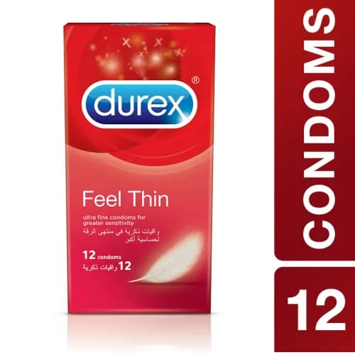 Durex Feel Thin Condoms 12 Per Pack