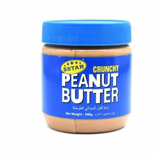 5 Star Crunchy Peanut Butter Spread 340 Gr