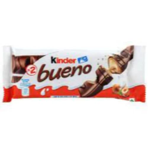 Kinder Bueno Milk Chocolate Bars Filled With Hazelnut Cream 43G