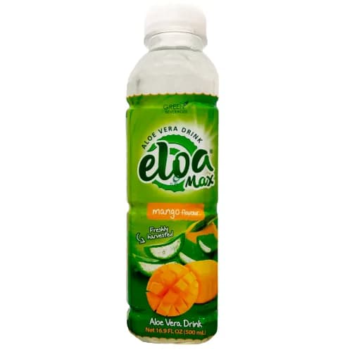 Eloa Max Aloe Vera Drink Mango Flavor - Gluten Free, Gmo Free 500 Ml