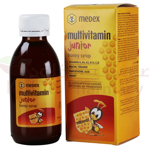 Medex Multivitamins Junior Honey Syrup 150Ml