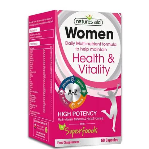 Nature'S Aid Women Multi Vit. Caps 60’S 