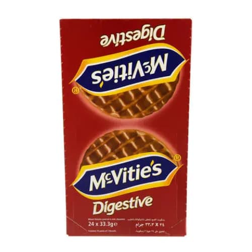 Mcvitie'S Digestive Wheatmeal Biscuits Coated With Chocolate