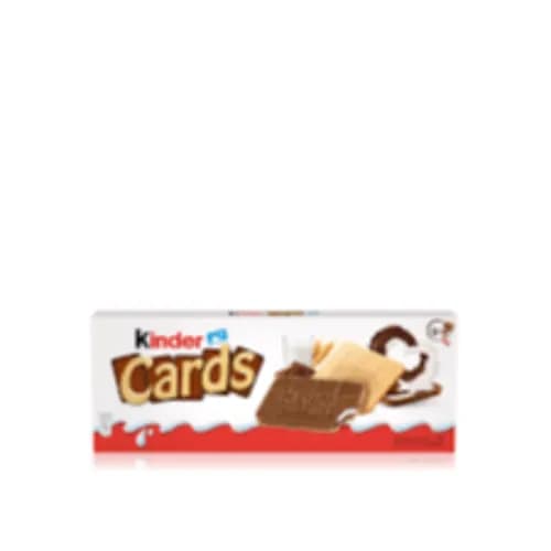 Kinder Cards Milk & Cocoa Sandwich Biscuits 5 X 25.6G