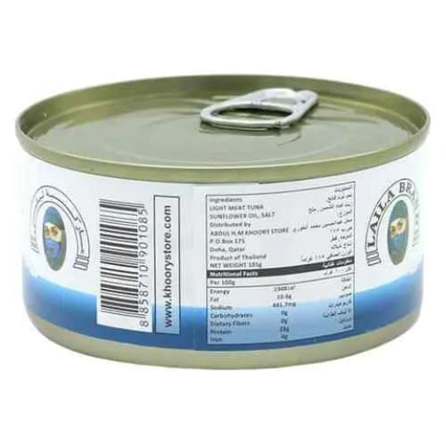 Laila Light Meat Tuna Flakes In Sunflower Oil 185G