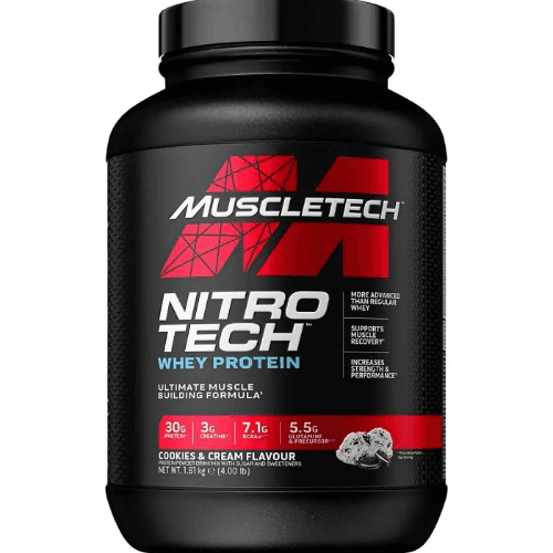 Muscletech Nitrotech Whey Protein, Cookies And Cream - 4Lb