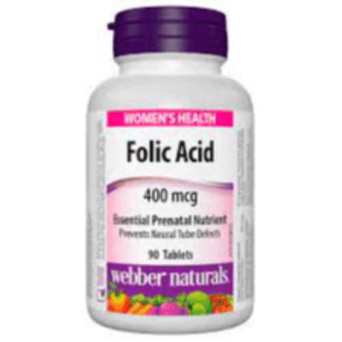 Web.Nat  Folic Acid 400Mcg Tab 90S 