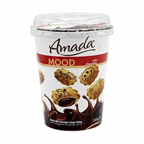 Amada Mood Biscuits With Milk Chocolate Cream Filling 135 Gr