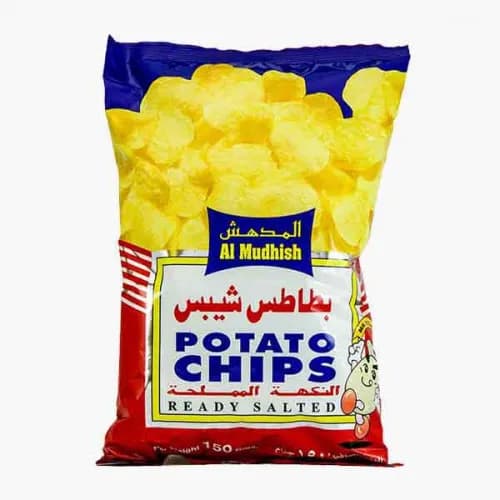 Al Mudhish Salted Potato Chips 150 Gr