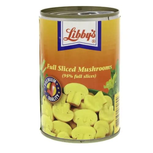 Libby'S Sliced Mushrooms With 95% Full Slices 400G