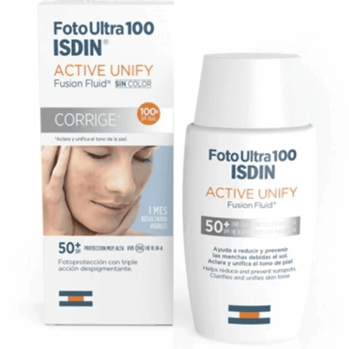 Isdin Foto Ultra Active Sunscreen Unify Fusion Fluid Color 50Ml