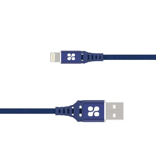 Promate Apple Mfi USB-A 3.0 To Lightning Cable , Ultra Thin Connector , 2m Blue