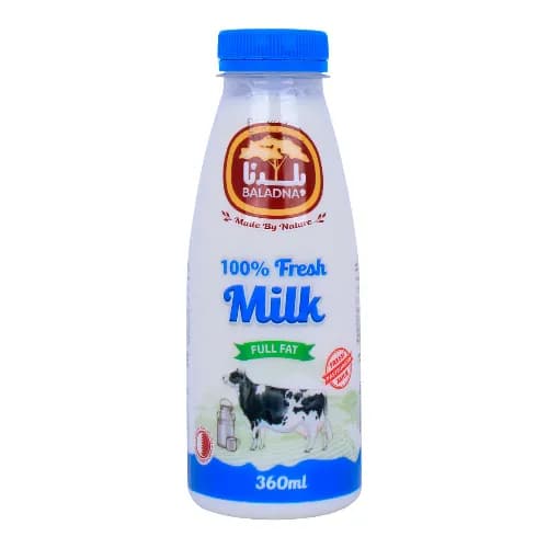 Baladna Fresh Full Fat Milk 360 Ml