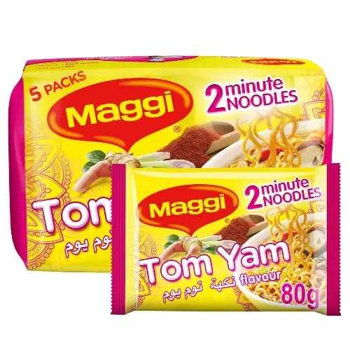 Maggi 2 Minute Noodles Tom Yam Flavor 5 X 80G