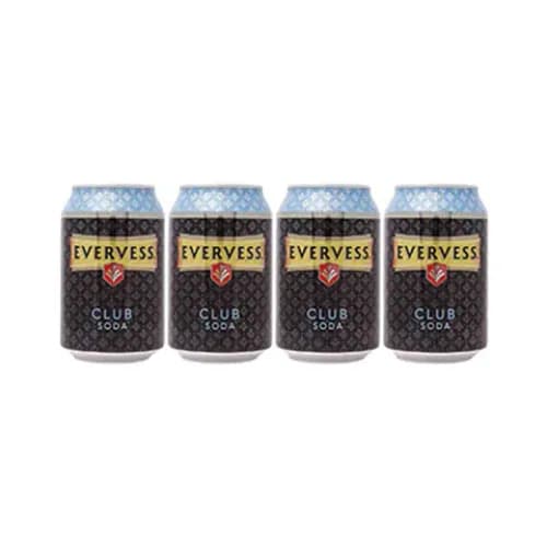 Evervess Club Soda 4 X 330Ml