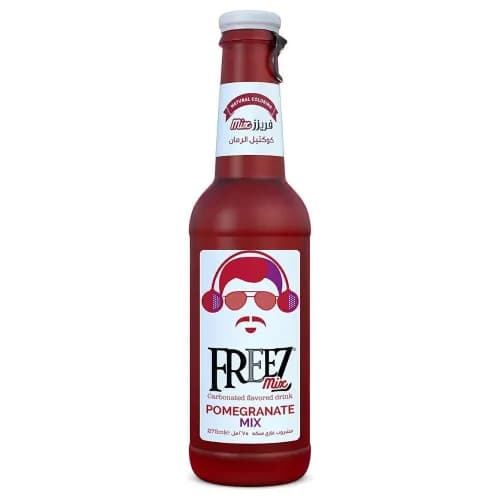 Freez Mix Carbonated Drink Glass Bottle Pomegranate Flavor 275Ml