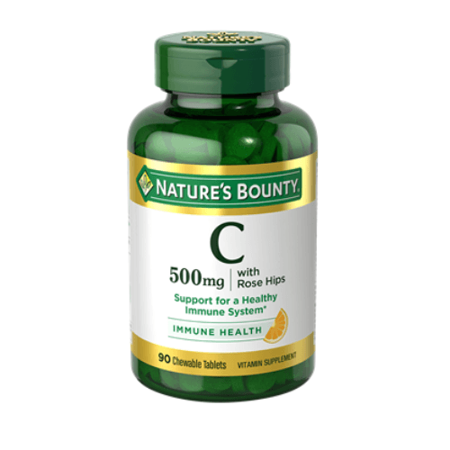 Nature's Bounty C 500mg Delicious Chew W/Rose Hips Tablets 90’s