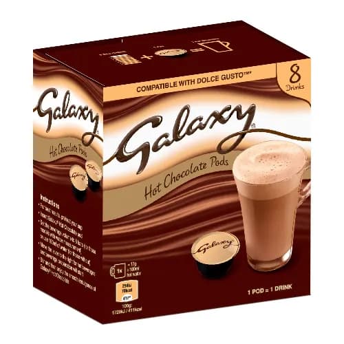 Galaxy Hot Chocolate Pods 8 Capsules