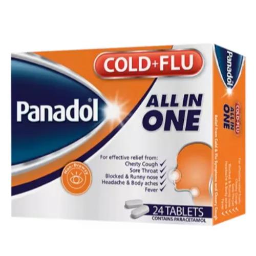 Panadol Cold And Flu All In One Tablets 24'S