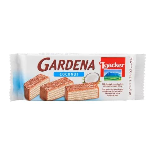 Loacker Gardena Milk Chocolate Coated Wafers Filled With Coconut Cream 38G