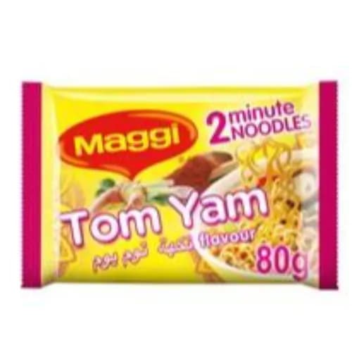 Maggi 2 Minute Noodles Tom Yam Flavor No Added Preservatives 80G