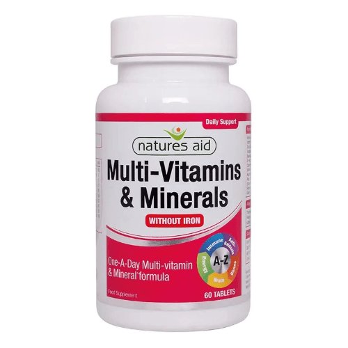 Nature'S Aid Multi Vit. & Minerals W/Out Iron 60’S 