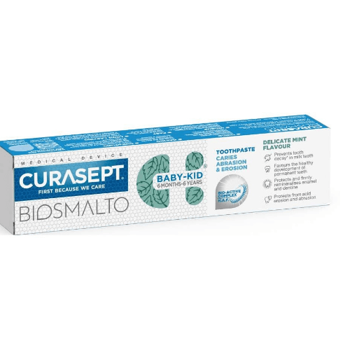 Curasept Biosmalto Caries Abrasion & Erosion Tp Baby-Kid Mint 50Ml