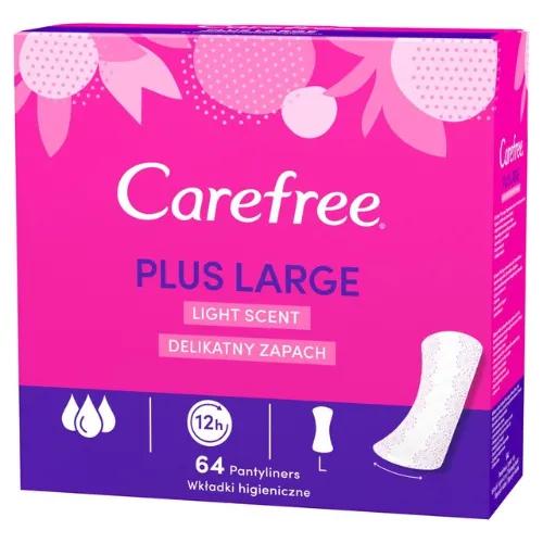 Carefree Plus Large Pantyliners Light Scent 64 Per Pack