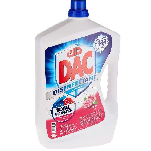 Dac Disinfectant Floor Cleaner Liquid Rose Scent 3 L