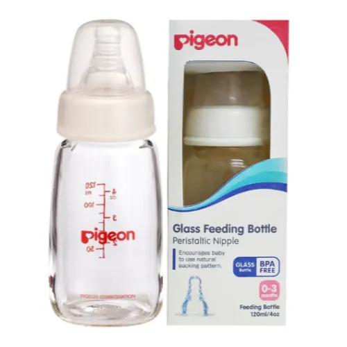 Pigeon Glass Feed Bottle 120Ml