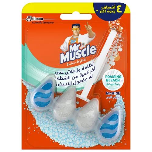 Mr. Muscle Foaming Bleach Toilet Rim Block Marine Scent 37G