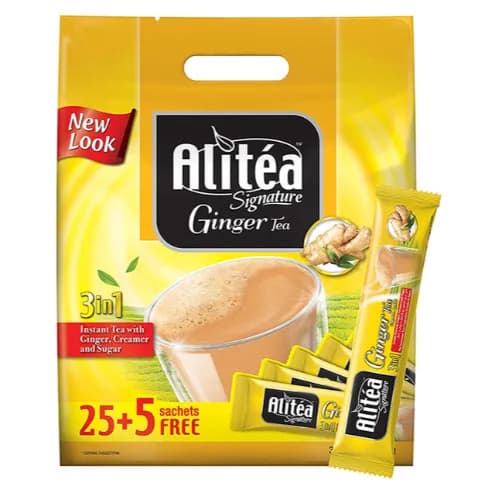 Alitea Classic 3In1 Ginger Tea Sachets With Creamer & Sugar 30 X 20 Gr