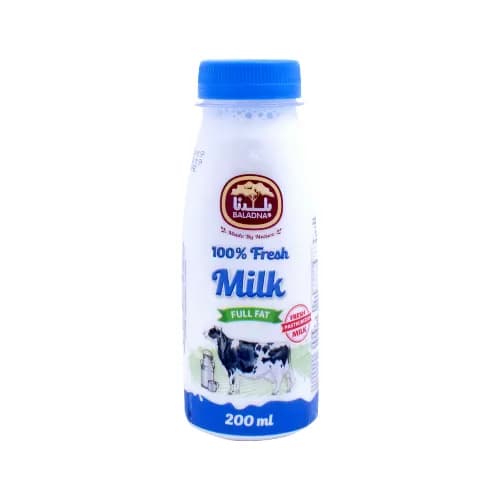 Baladna Fresh Full Fat Milk 200 Ml