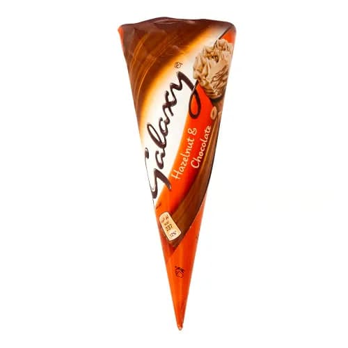 Galaxy Hazelnut & Chocolate Ice Cream Cone 110Ml