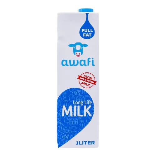 Awafi Long Life Full Fat Milk 1ltr