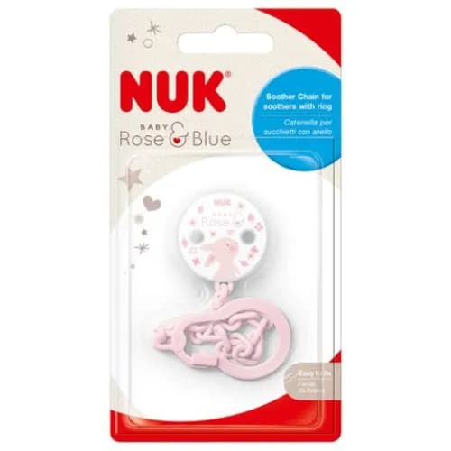 Nuk Sootherchain Tritan Ine Baby Rose 10750591