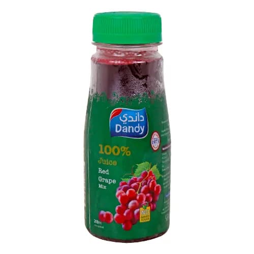 Dandy Red Grape Mix Juice - No Added Sugar 200 Ml