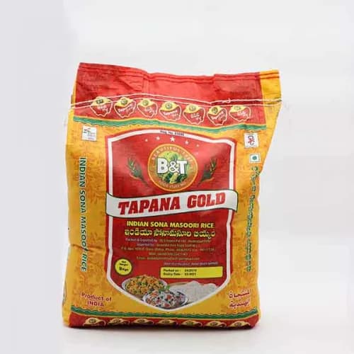 B&T Tapana Gold Indian Sona Masoori Rice 9 Kg