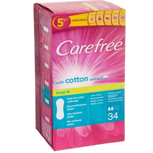 Carefree 5In1 Breathable Pantyliners - 34'S