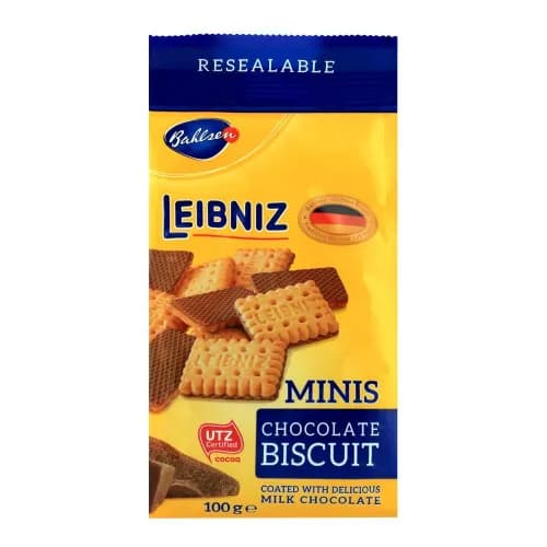 Bahlsen Biscuit Leibniz Mins Choco 100 Gm