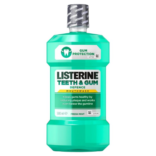 Listerine Mouthwash Teeth & Gum Defence Mouthwash - 500Ml