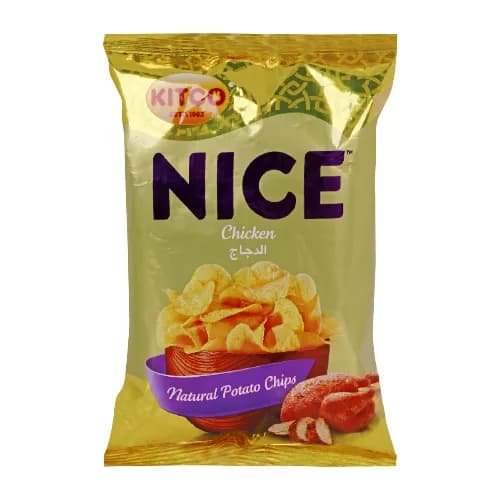 Kitco Nice Potato Chips Chicken Artificial Colors Free 16G