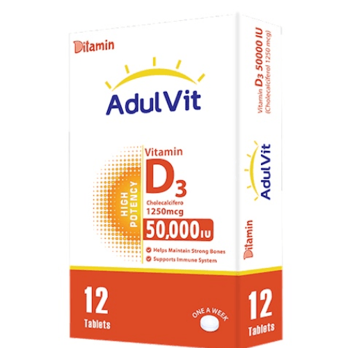 Ditamin Adulvit Vit.D3 Tab 12`S