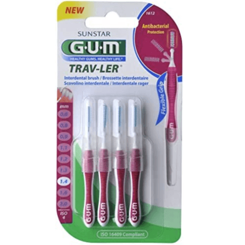 Gum Trav-Ler Interdental Brush (1.4 Mm) - 6 Pcs