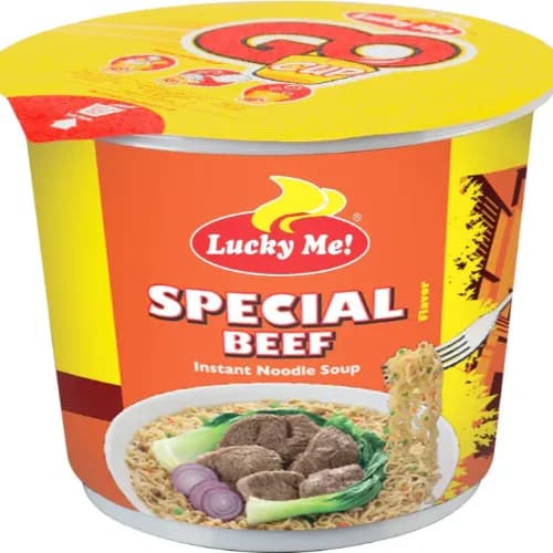 Lucky Me Instant Cup Noodles Beef Flavor 40G